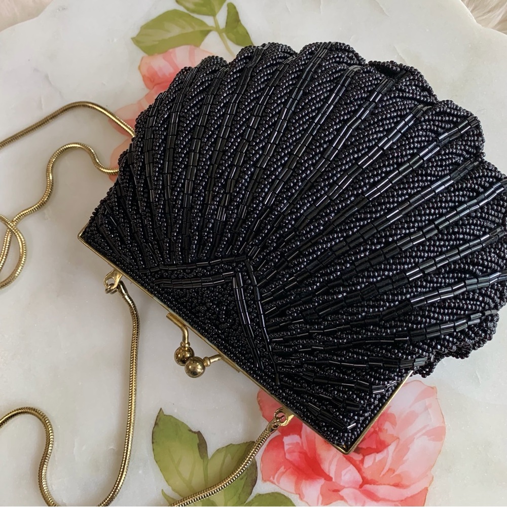 BLACK SEQUIN EVENING BAG - Picture 15 of 16